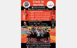 Stage de rentrée