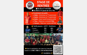 Stage de rentrée